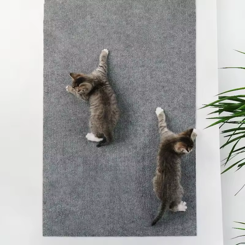 Self-Adhesive Cat Scratching Mat Trimmable Cat Carpet Cat Scratching Carpet Corner Wall Cat DIY Scratch